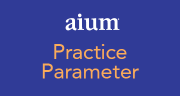 AIUM practice parameter image
