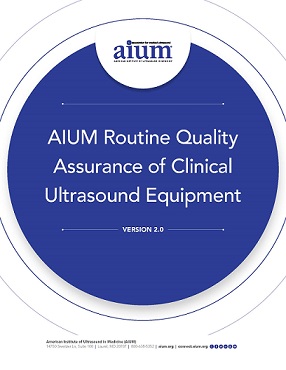 Routine quality assurance (RQA) ultrasound image