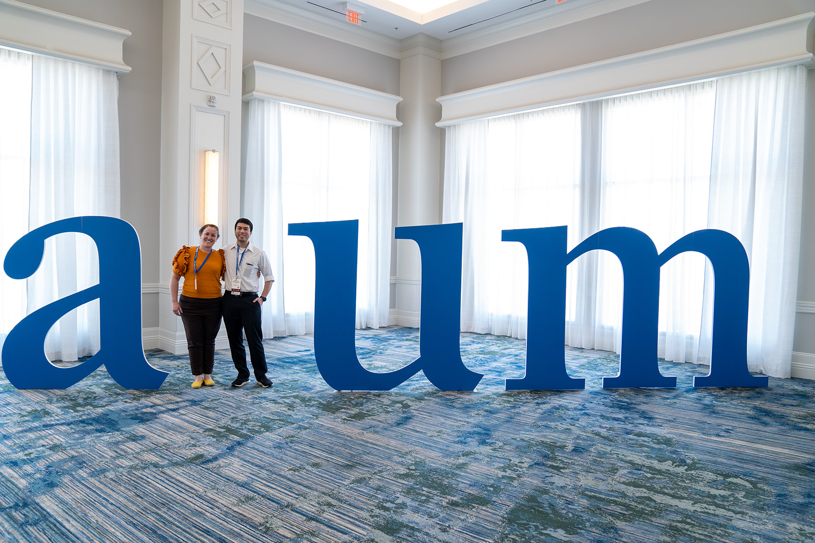 Giant AIUM Floor Letters